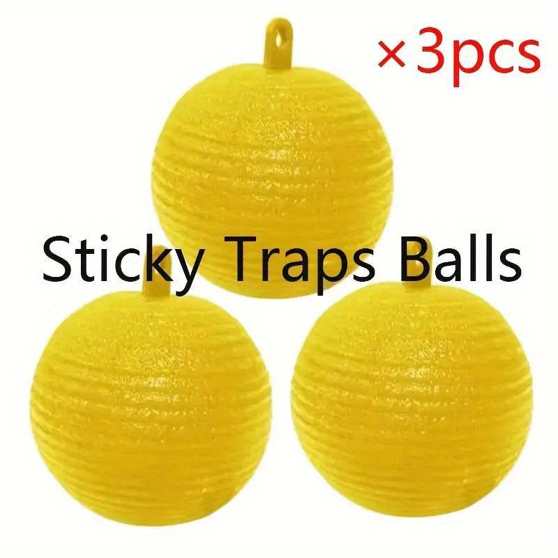 8pcs Hanging Pumpkin Shape Fly Trap Pest Repeller Sticky Trap