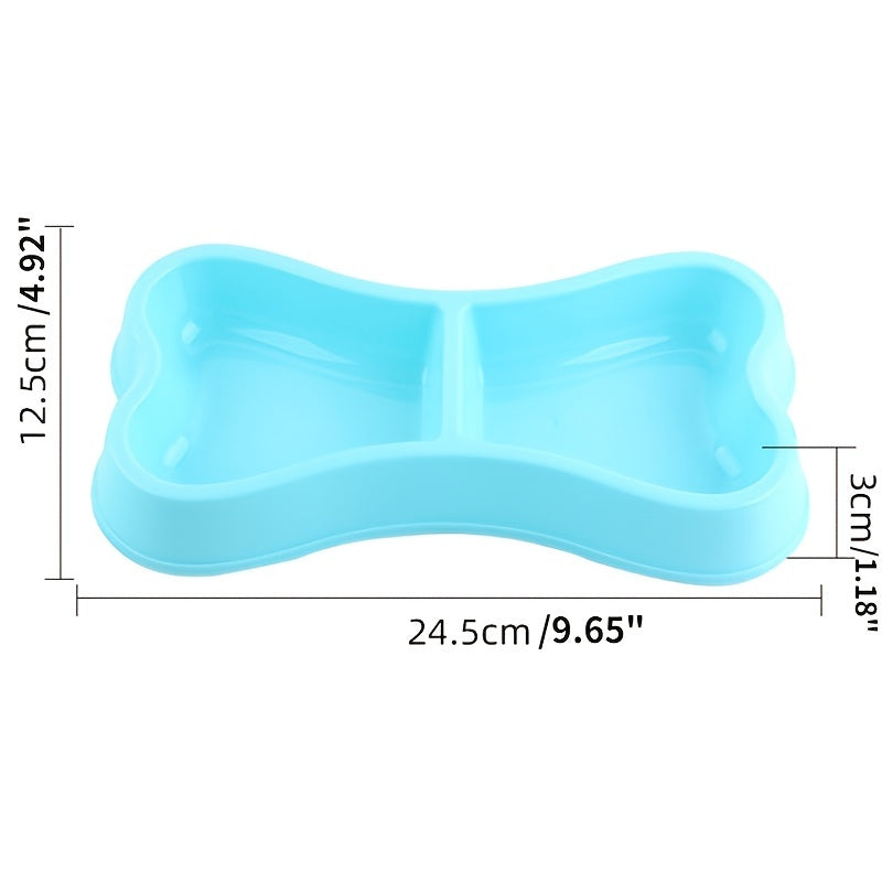 Cartoon Pattern Double Feeding Bowl for Pets