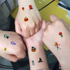 30 Waterproof Tattoo Stickers Halloween Series