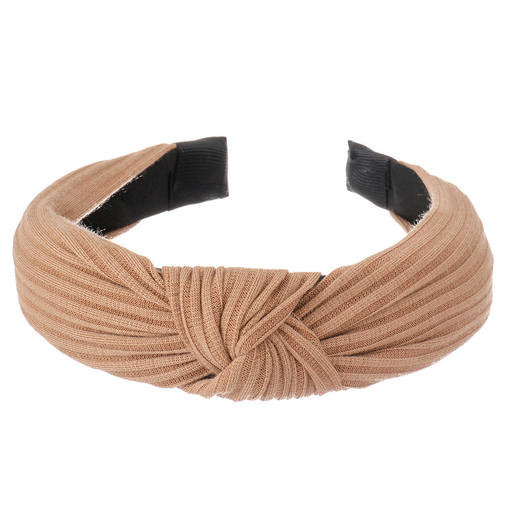 Twist Knotted Headband Solid Hair Hoop Cross Knot Women's Hair Accessories