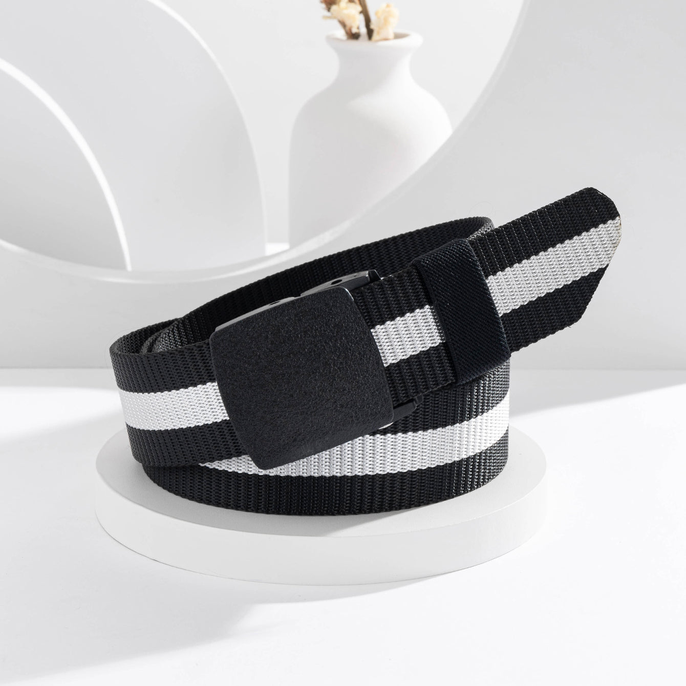 Tank Pattern Nylon Belt