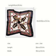 Satin Silk Square Scarf