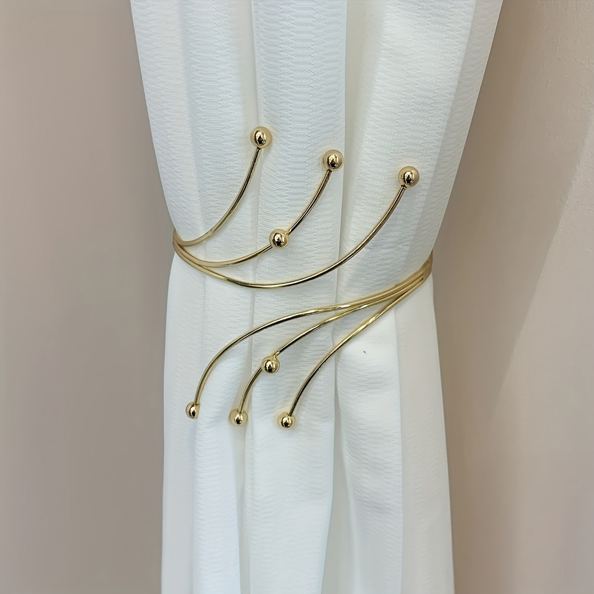 Pearl Curtain Buckle Metal Holdbacks for Home Decor