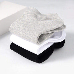 5 Pairs Women's Solid Boat Socks No Show Socks