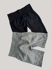 Hip Lifting Yoga Shorts Wide Waistband Biker Shorts Activewear