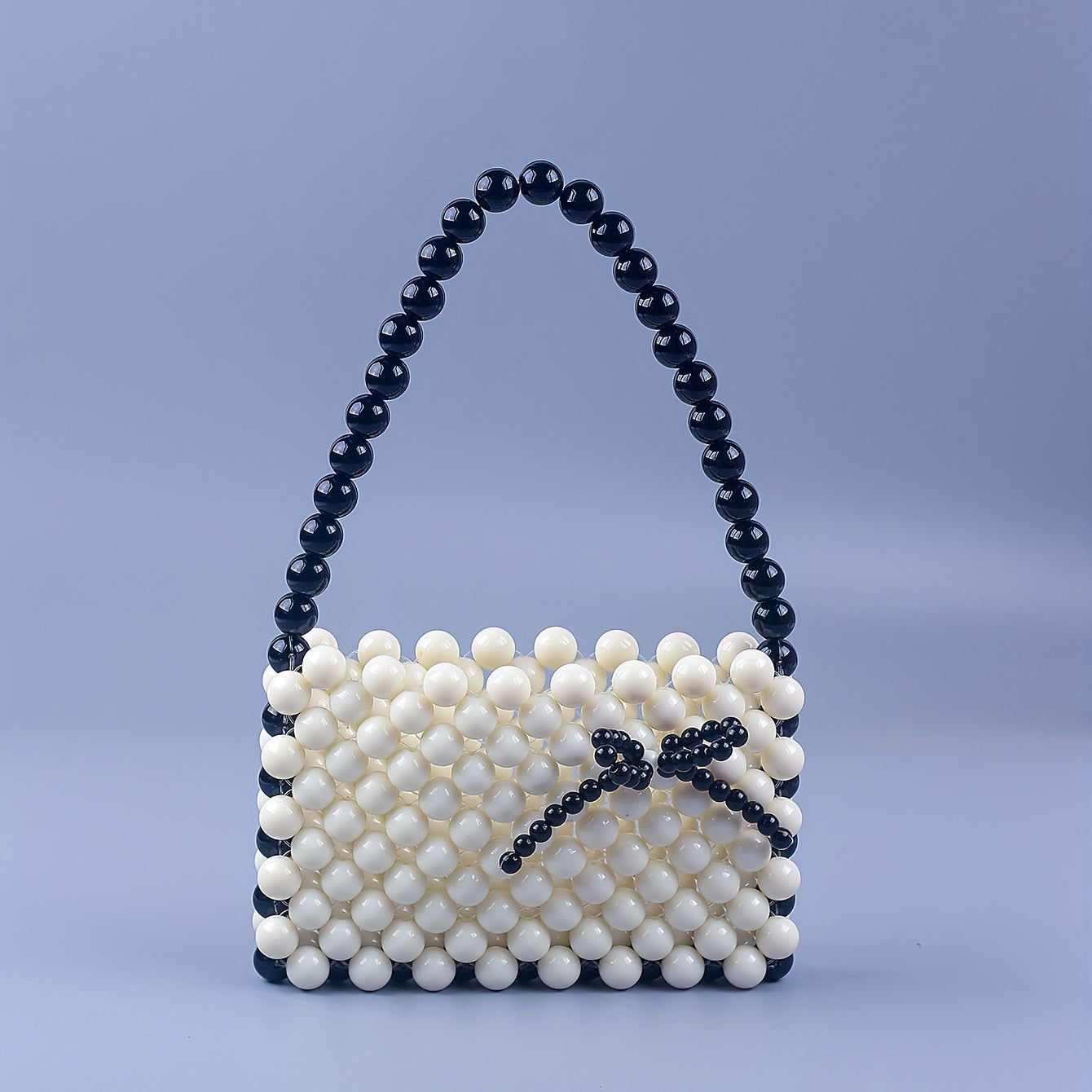 Beaded Acrylic Handbag Satchel Purse