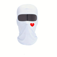 Broken Heart Print Balaclava Ski Mask Unisex Neck Gaiter