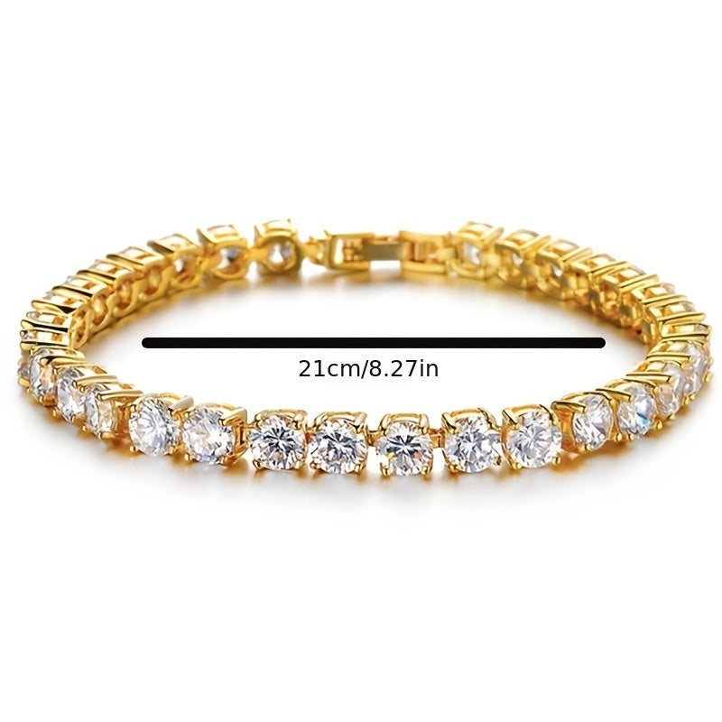 Hip Hop Claw Chain Bracelet Men's Diamond Rhinestone Chain