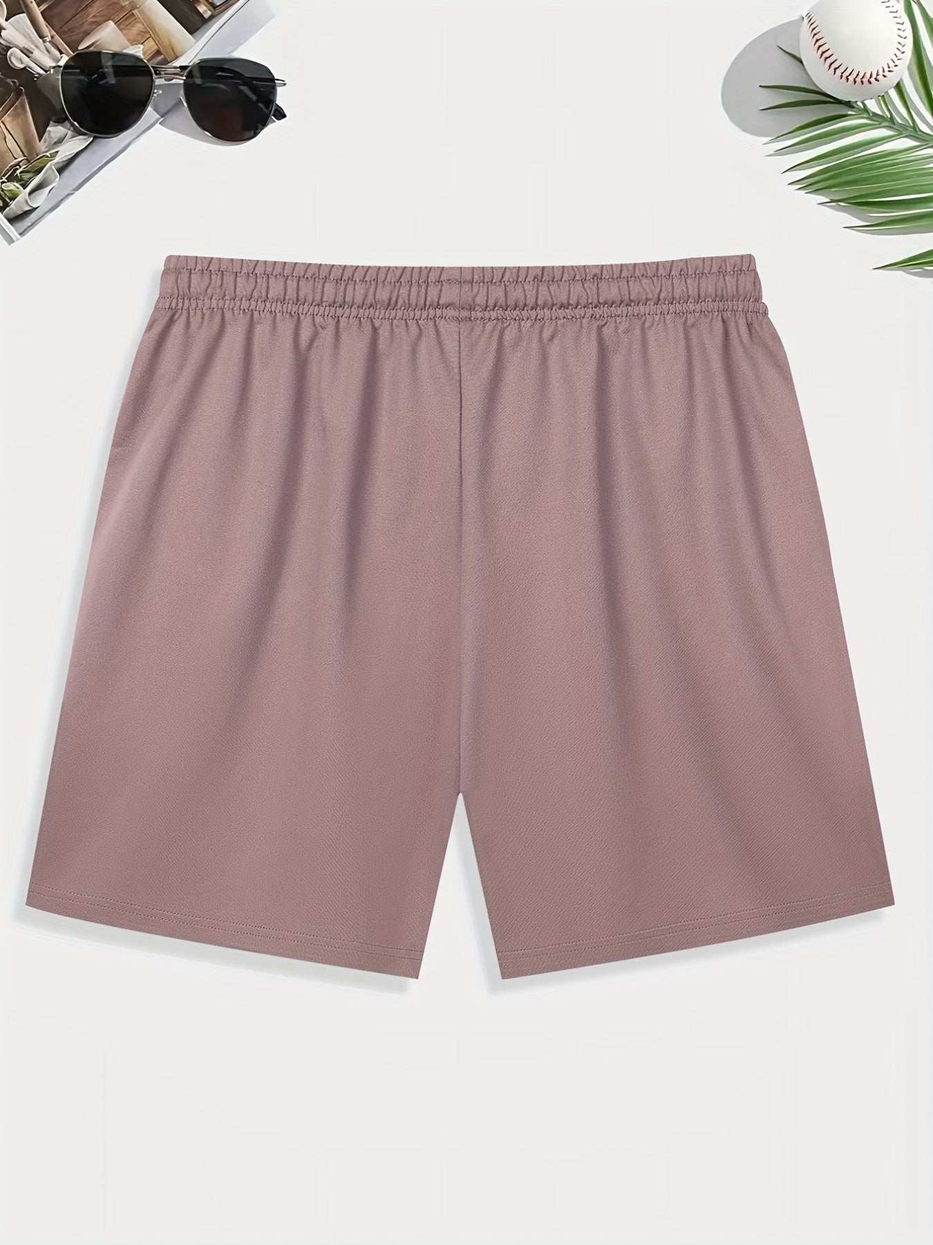 Leaf Print Men s Casual Drawstring Shorts