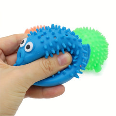 Water Absorbent Pufferfish Pool Toys - Orange Green Gift Bag Fillers
