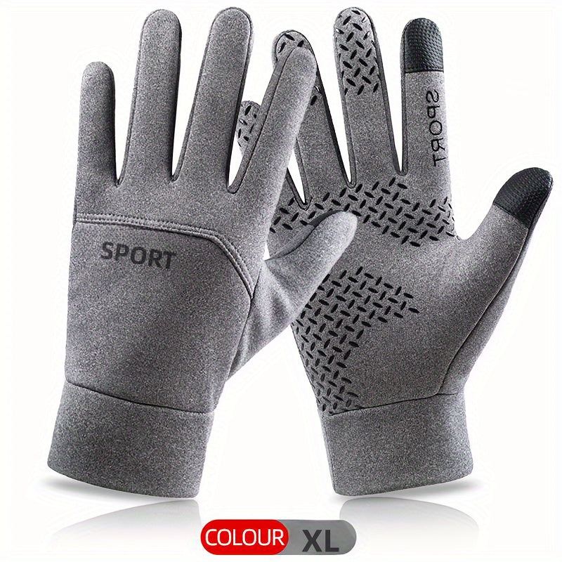 Winter Warm Thickened Gloves Windproof Waterproof Anti slip Touch Screen