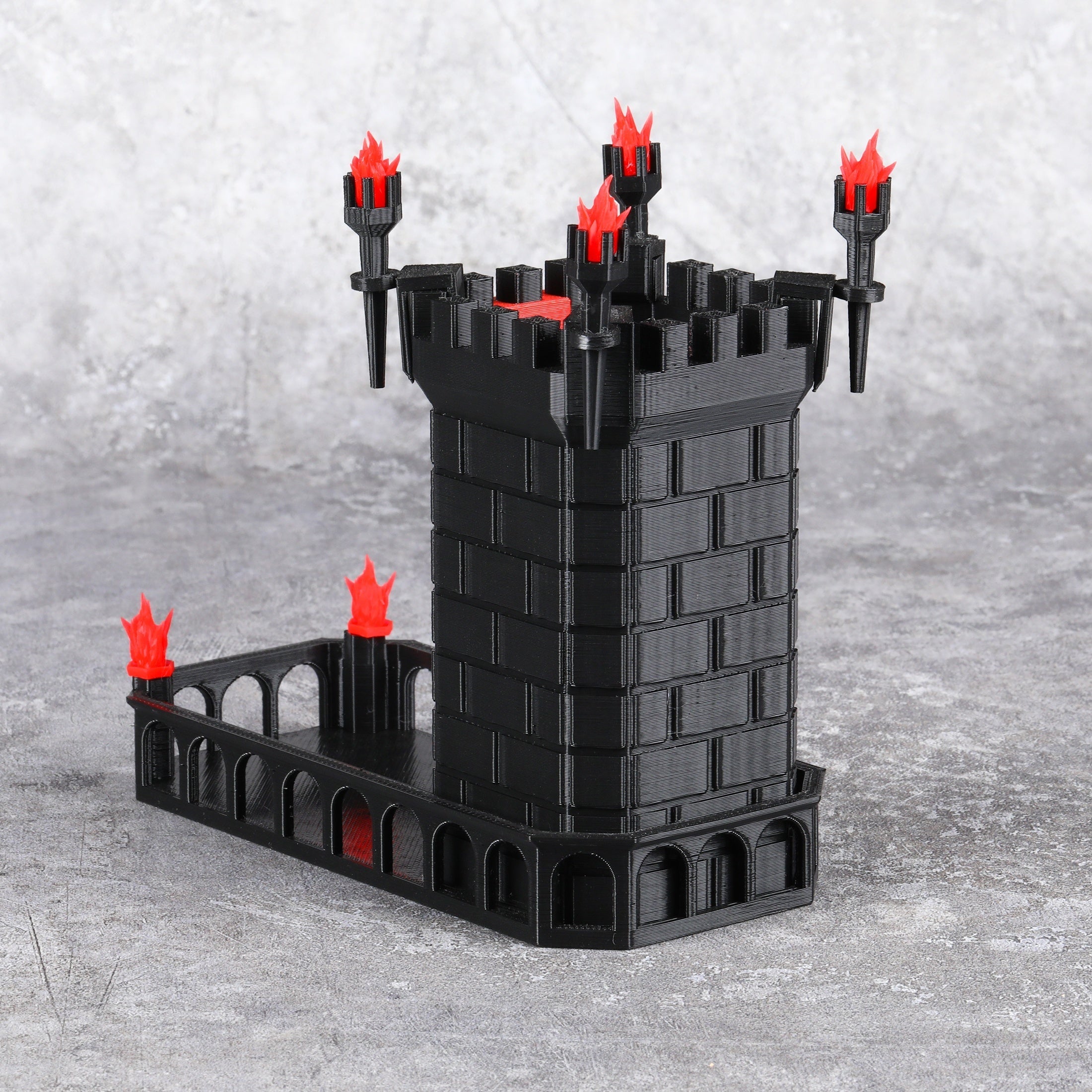 Medieval Castle Dice Tower and Tray for Board Games RPG