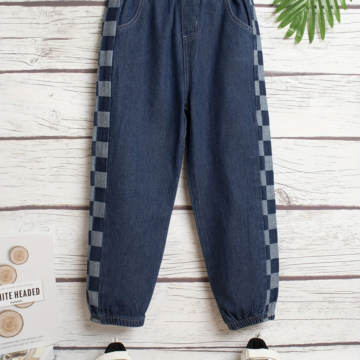 Boys Tapered Jeans with Elastic Waistband