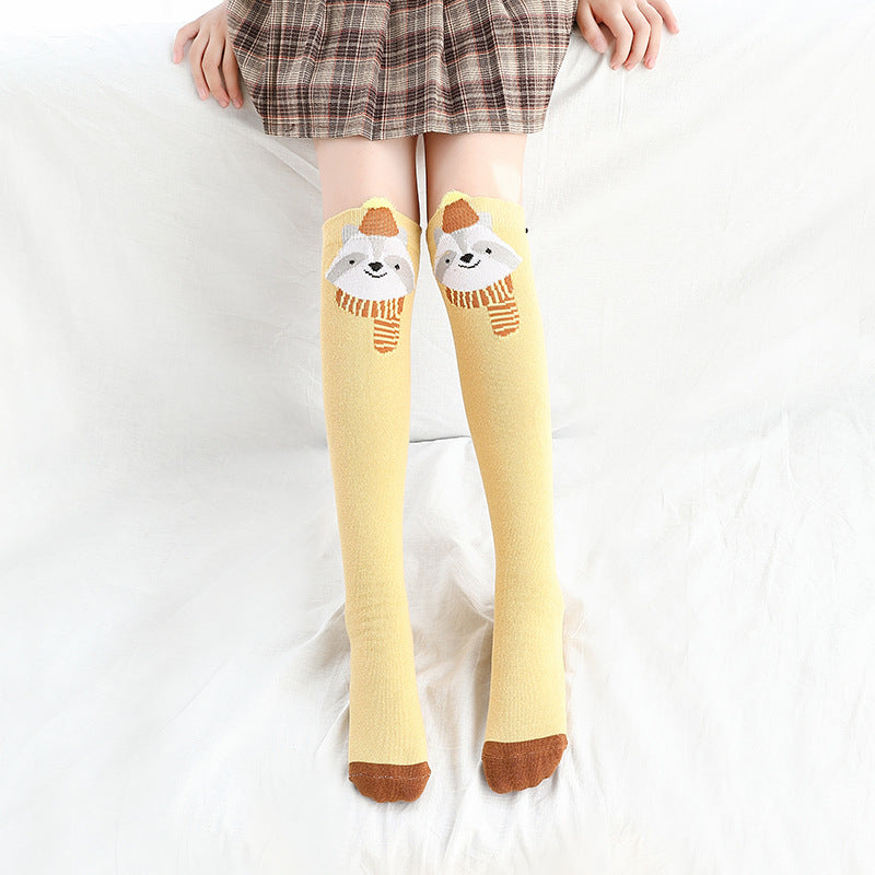 Kids Over the Knee High Socks - Animal Print
