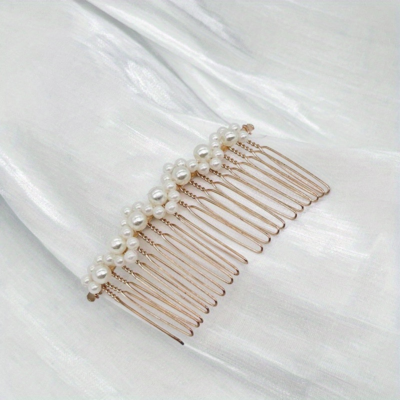 Pearl Hair Comb Bridal Braiding Head Jewelry Hair Accessories