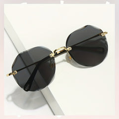Gradient Polarized Sunglasses UV400 Rimless Beach Party Glasses