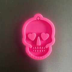 Resin Ghost Head Keychain Mold for DIY Jewelry Making