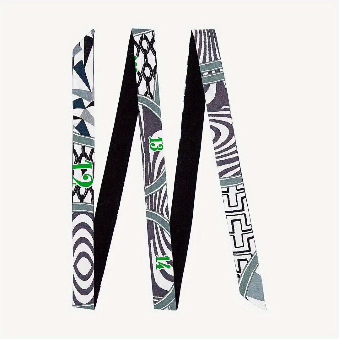 Long Ribbon Necktie Thin Twill Satin Scarf Women Hair Scarf Hairband Accessories