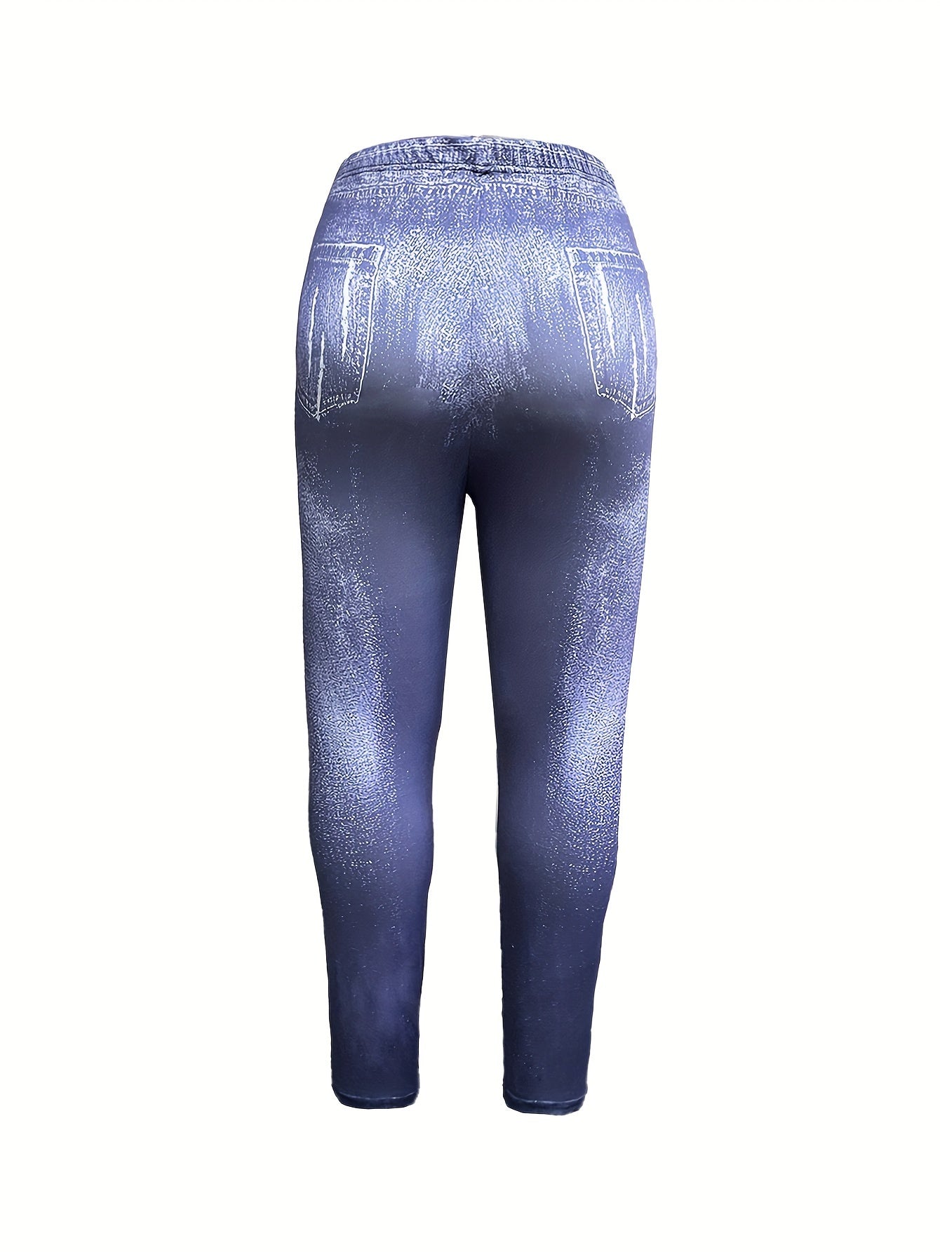  Denim Print Slim Fit Leggings