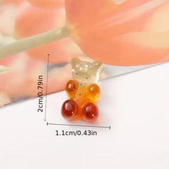 50pcs Mini Candy Bear Shoe Charms DIY Shoes Accessories Girls Boys