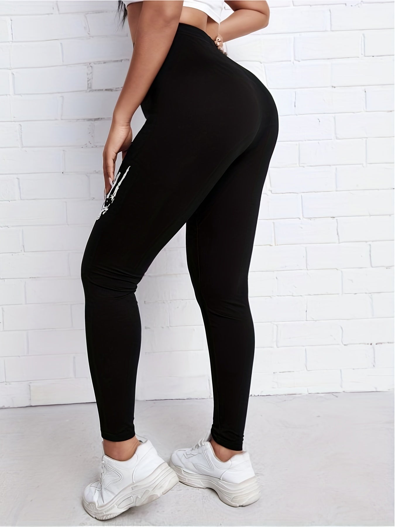 Halloween Skull High Stretch Leggings