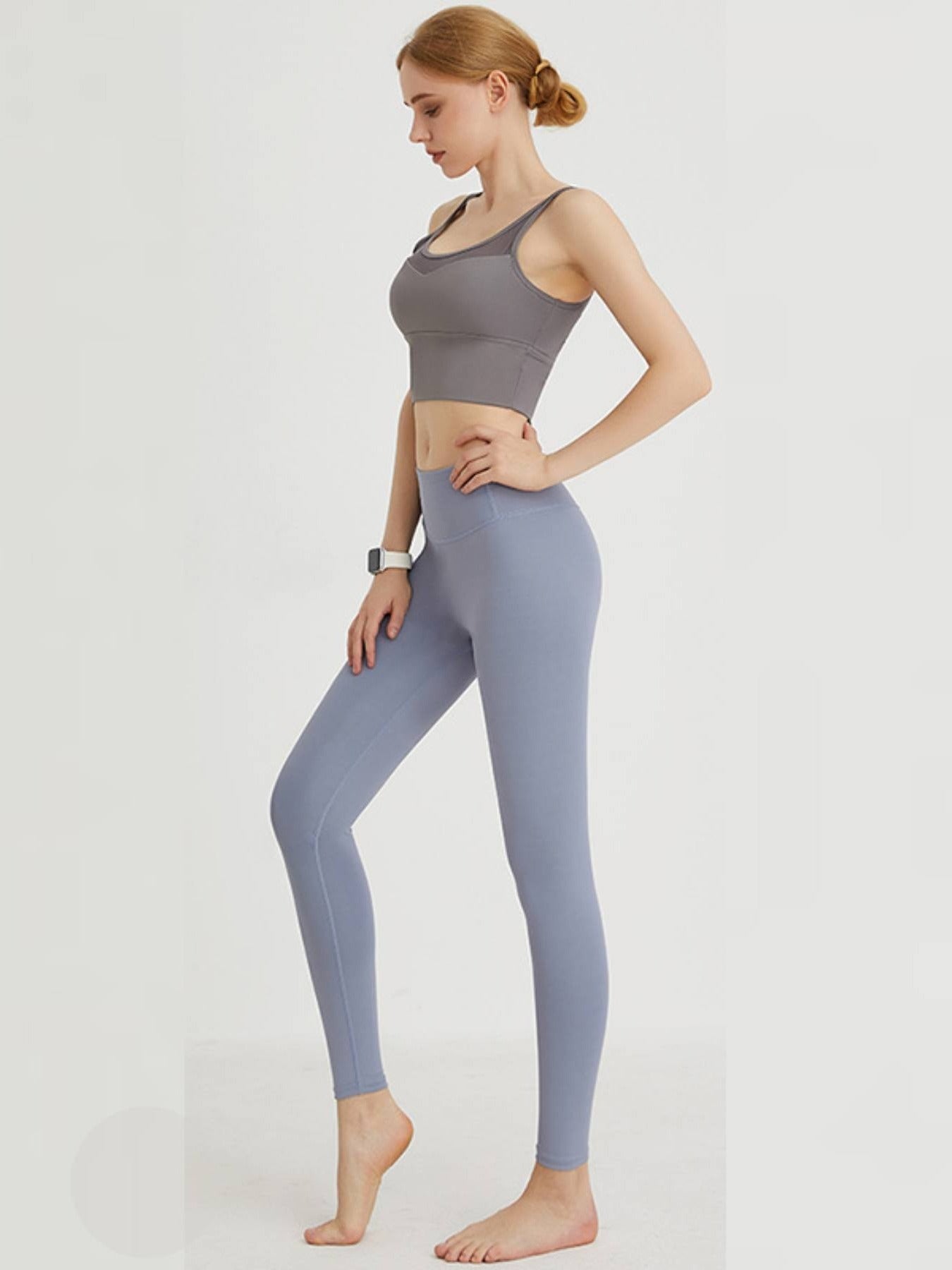 High Waist Yoga Leggings Breathable Moisture Wicking