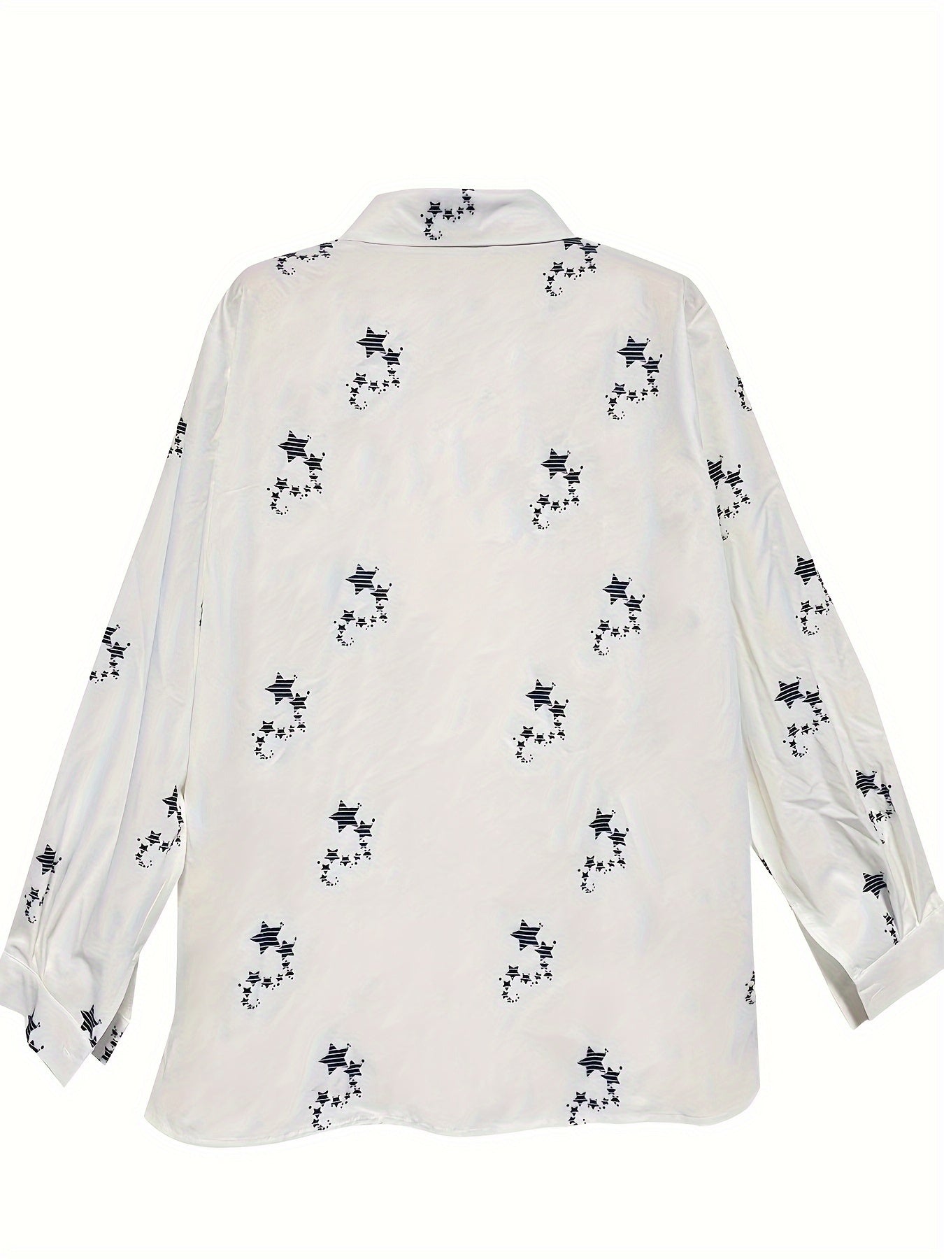  Star Print Button Up Shirt