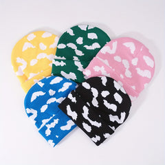 Men's Cloud Print Woolen Hat Warm Knitted Winter Headgear
