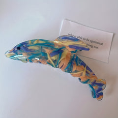 Cartoon Dolphin Shark Claw Clip for Girls, Hair Accessory