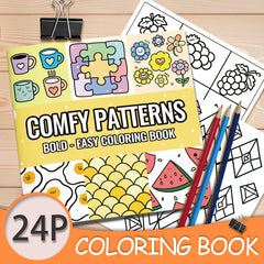 Adult Coloring Book 20x20cm 24 Pages - Easter Theme