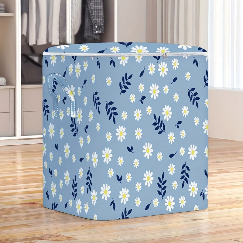 Large Daisy Pattern Storage Bag Clothes Organizer