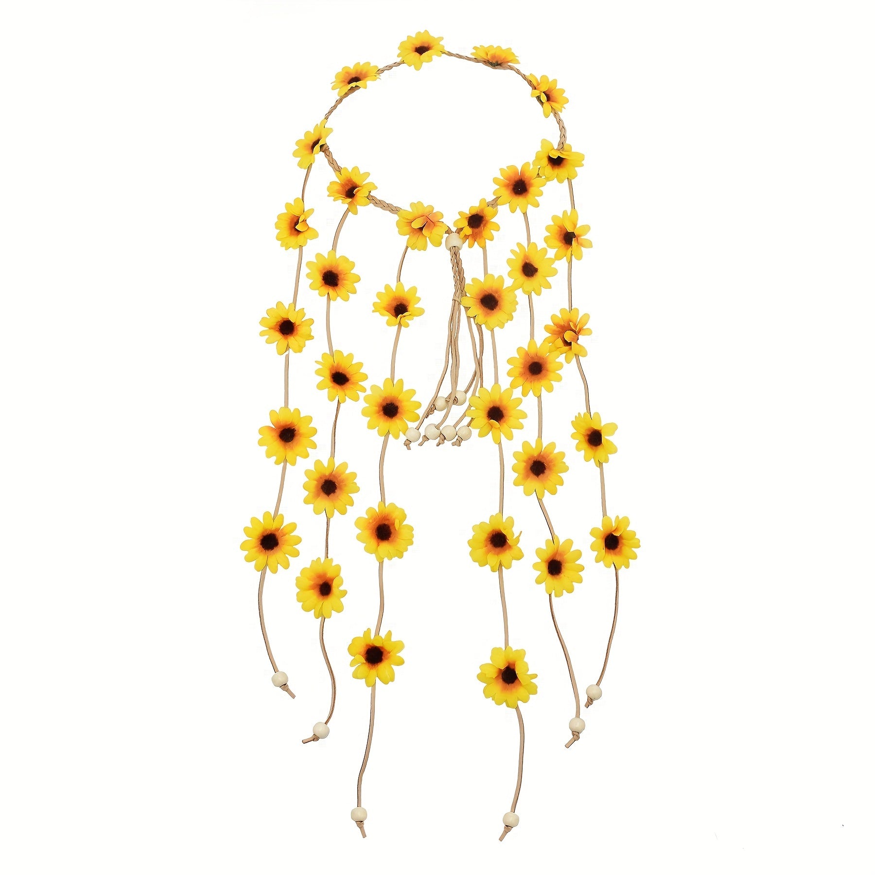 Boho Daisy Hair Rope Hippie Style Headband Women