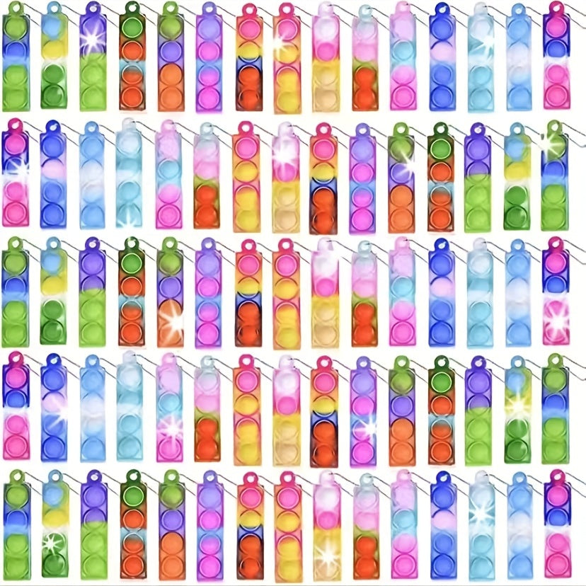 30pcs Mini Fidget Toys Bulk Silicone Stress Relief Hand Toys For Toddlers