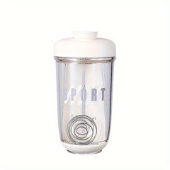 600ml Protein Powder Shaker Water Cup with Stirring Ball