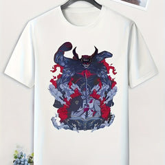 Men's Anime Pattern T shirt Active Stretch Breathable Tee
