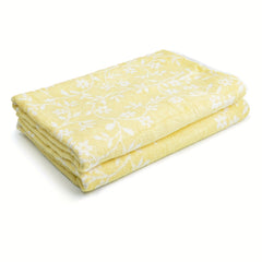 Soft Flower Pattern Bamboo Fiber Bath Towel