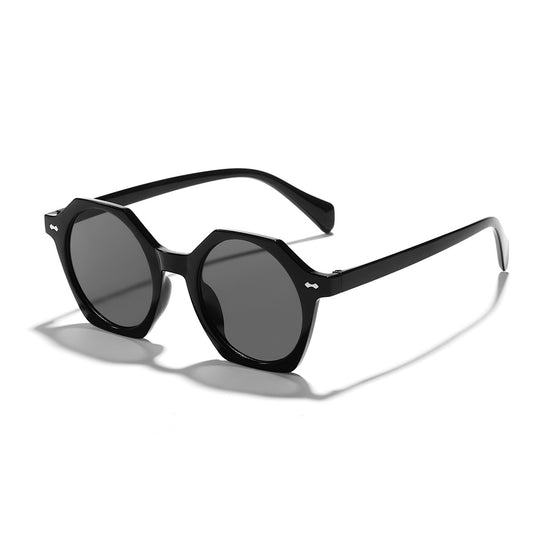 Vintage Oversized Round Sunglasses For Women Sun Protection