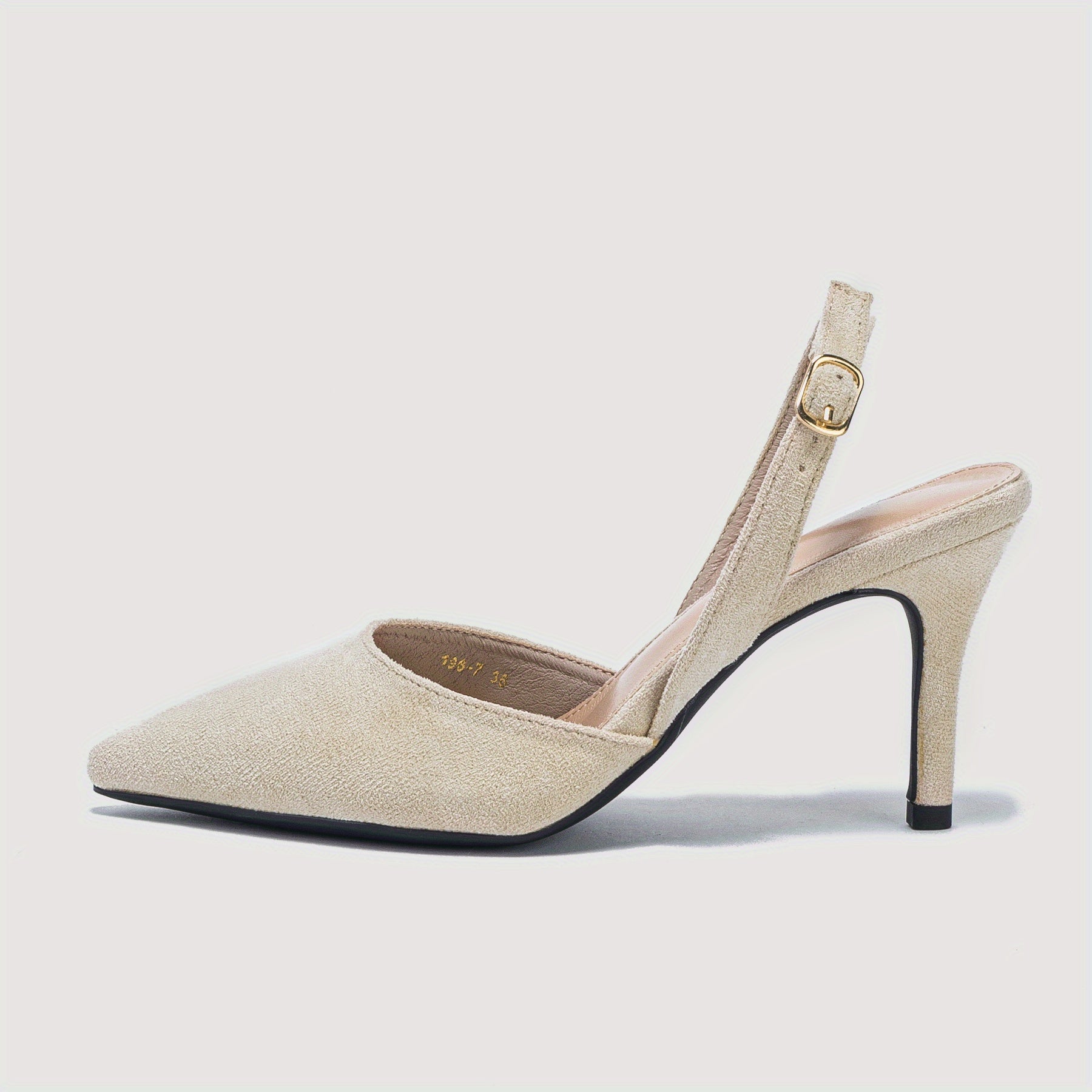 Women's Buckle Strap Stiletto Heels Slingback Pumps