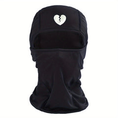 Heart Broken Print Balaclava Outdoor Sports Mask