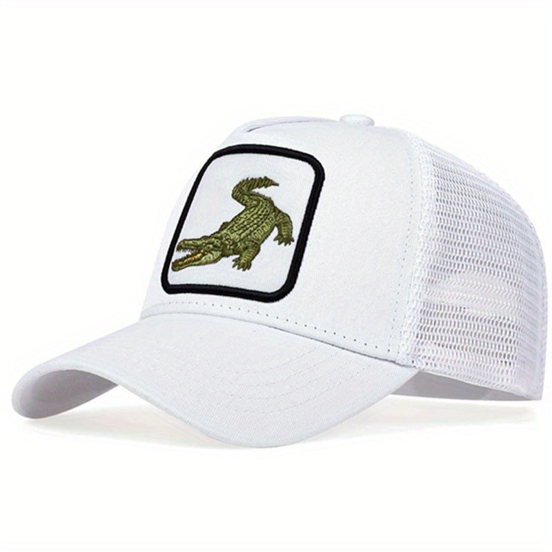 Men's Crocodile Baseball Cap Adjustable Trucker Hat