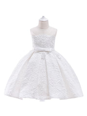 Embroidered Flower Girl Princess Dress for Party, Wedding, Performance