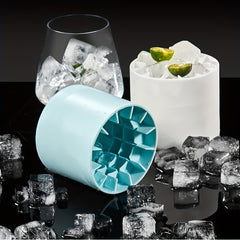 2pcs Cylinder Ice Tray Silicone Ice Cube Mold Ice Cup