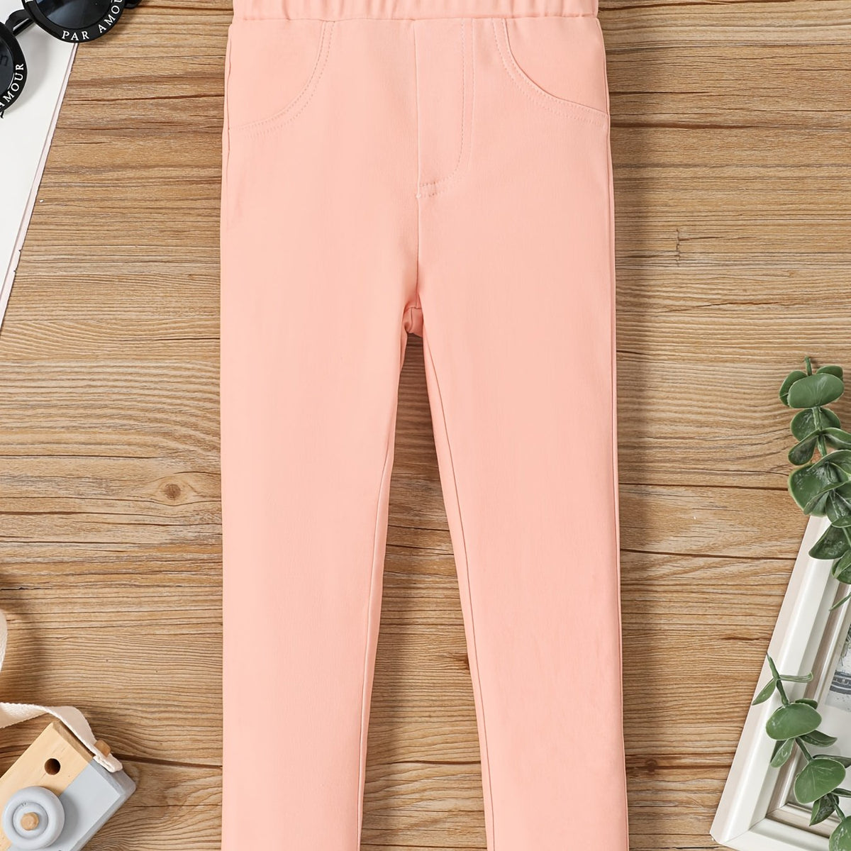 Girls Slim Fit Basic Legging Pants Stretch Casual Legging Bottoms