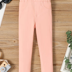 Girls Slim Fit Basic Legging Pants Stretch Casual Legging Bottoms