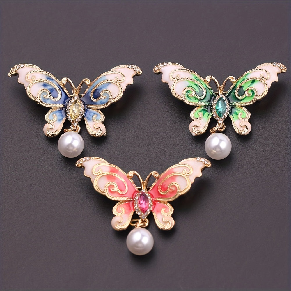 Butterfly Beads Brooch Backpack Pins