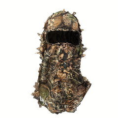 3D Leaf Ghillie Camo Mask Full Coverage Breathable Mask for Turkey Hunting