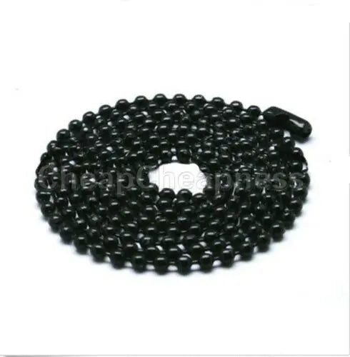 Military Mens Necklace Ball Bead Chain Link For Dog Tag&Pendant