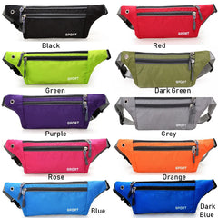 Waterproof Running Zip Bag Sports Shoulder Pouch Waistbag