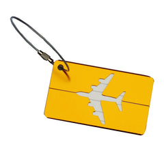 Aluminum Luggage Tag Airplane Travel Name Address Label