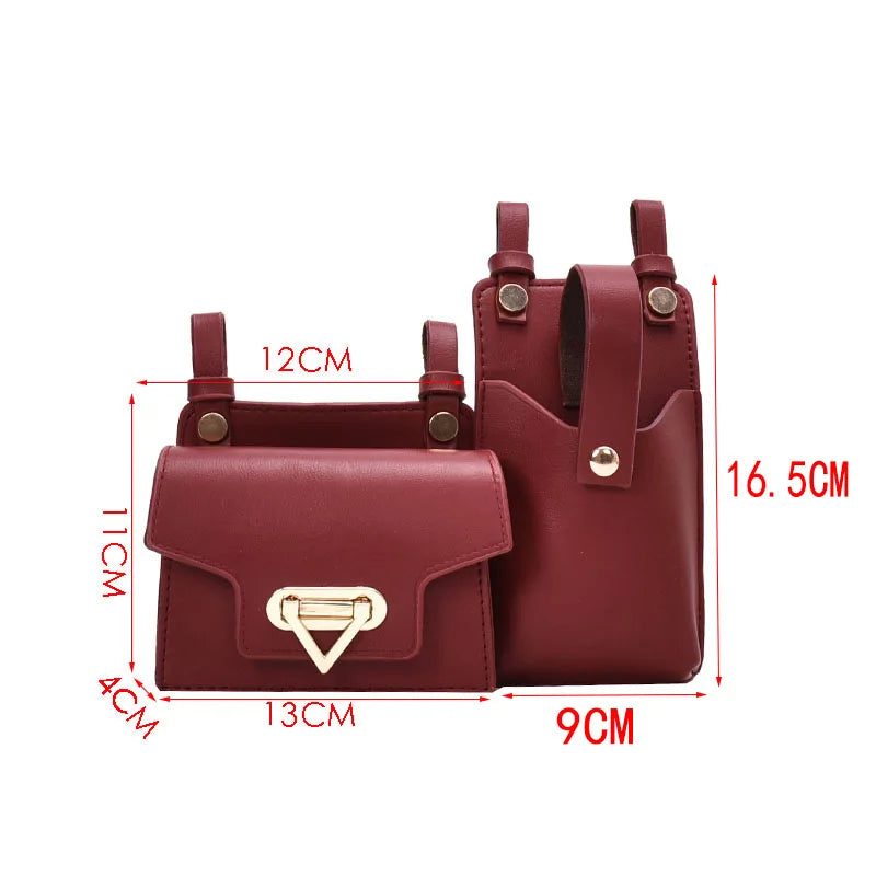 Women's Leather Flap Fanny Waist Pack